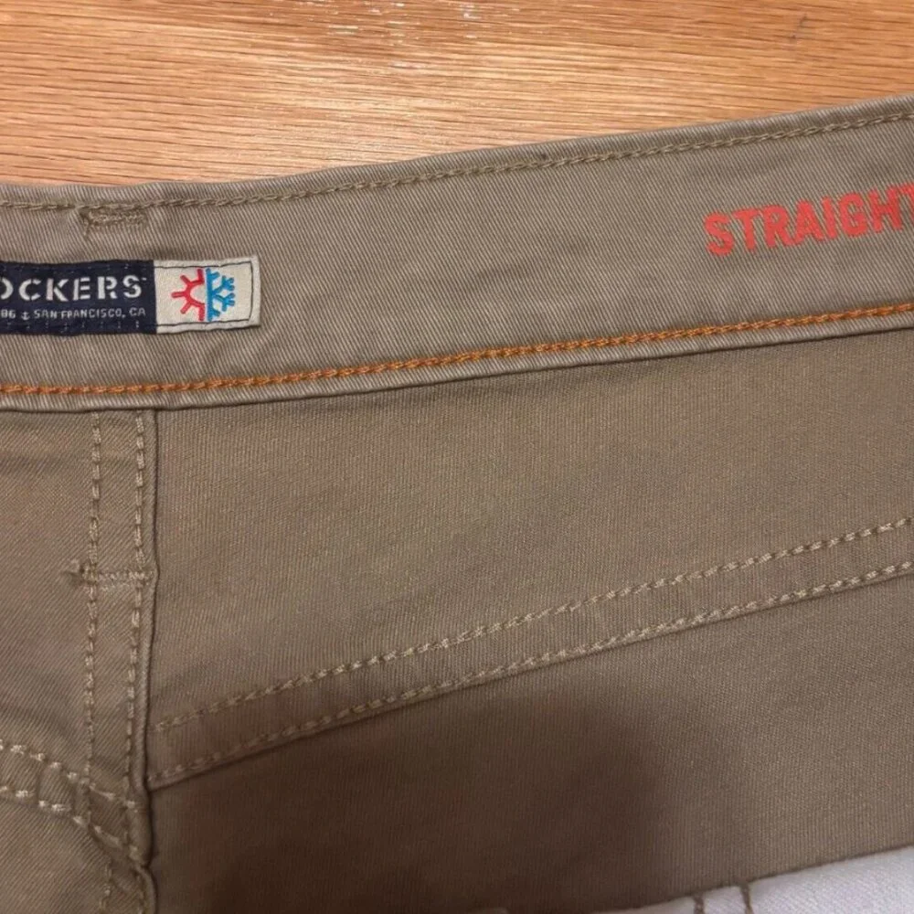 Dockers Trousers Pants Men's Straight Fit Casual Khaki Tan Beige Size W36/L30 - Picture 3 of 9